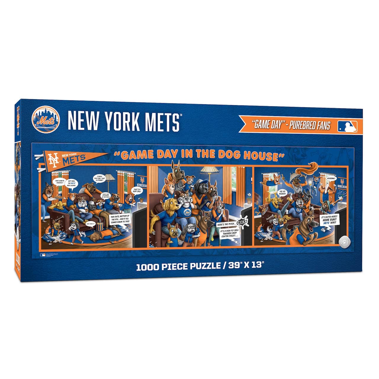 MLB Game Day in the Dog House 1,000 Piece Puzzle